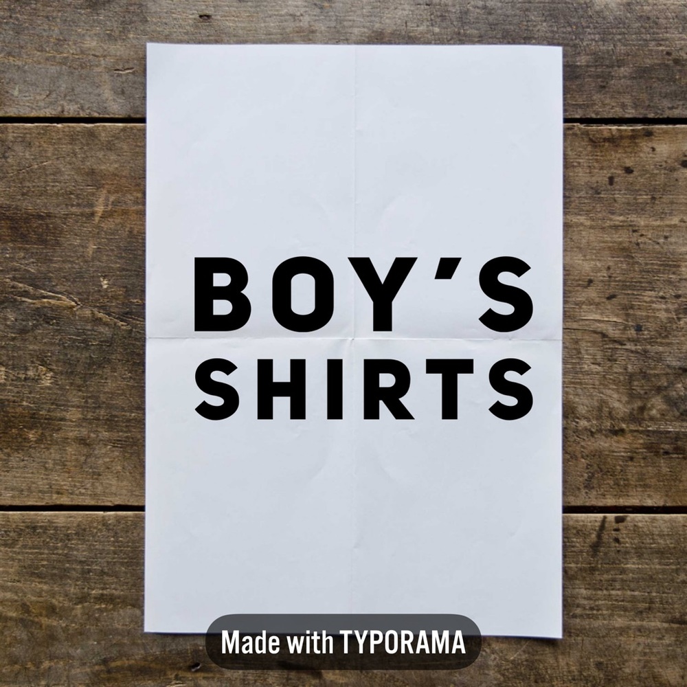 Boy’s Shirts